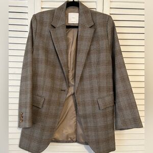 NWOT Mango Plaid Blazer